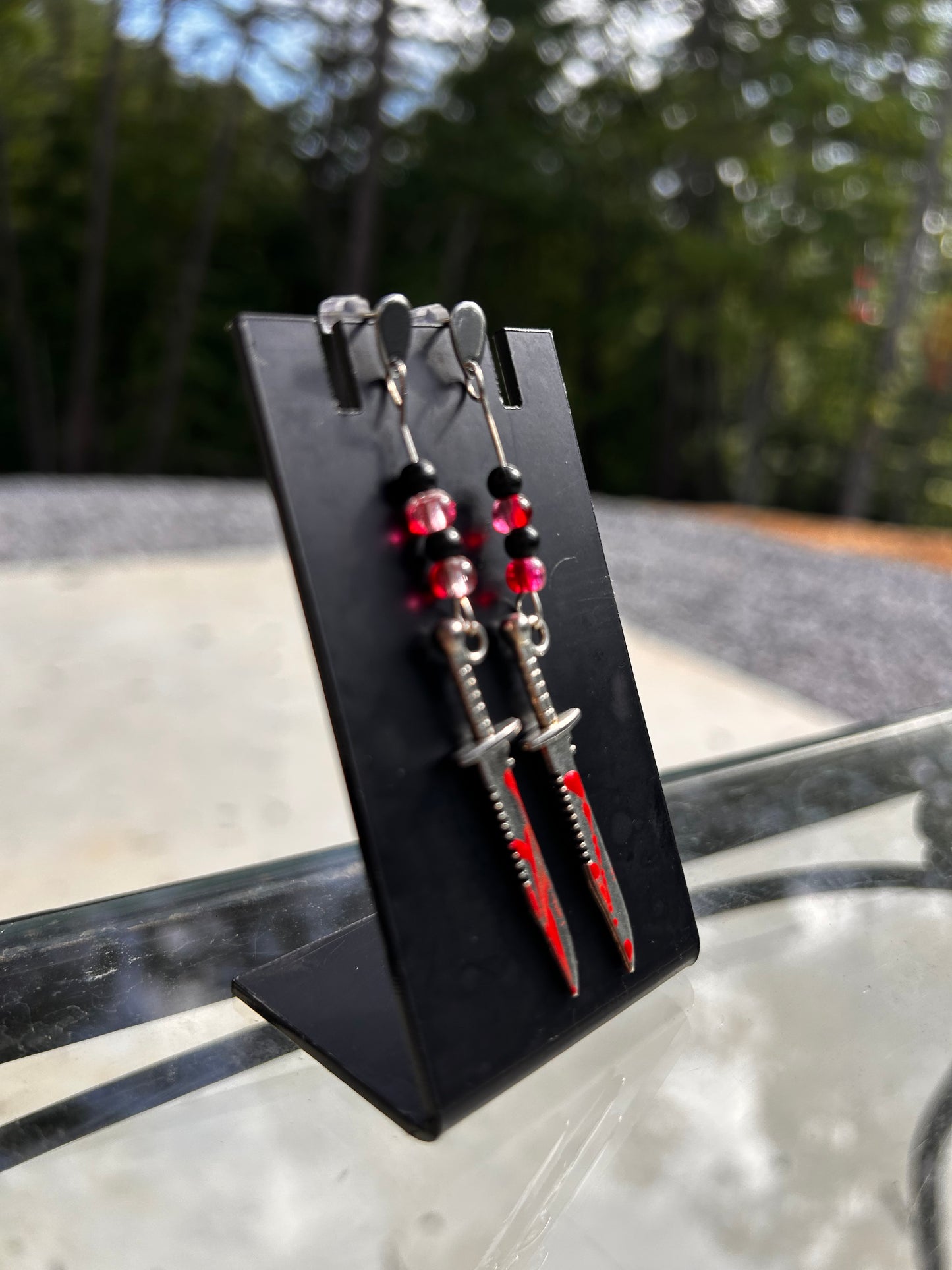 Bloody Knife Earrings