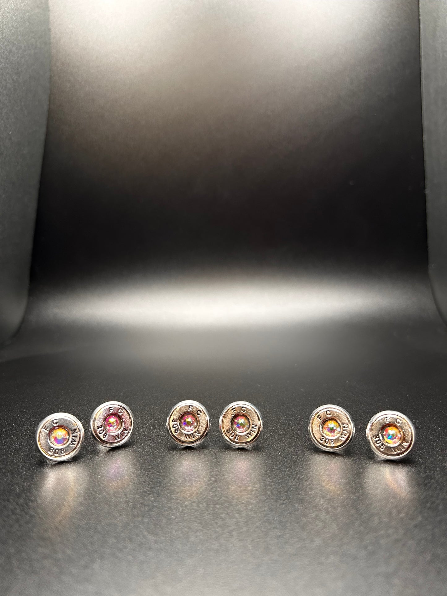 Upcycled Lightweight Winchester 308 Bullet Casing Earrings