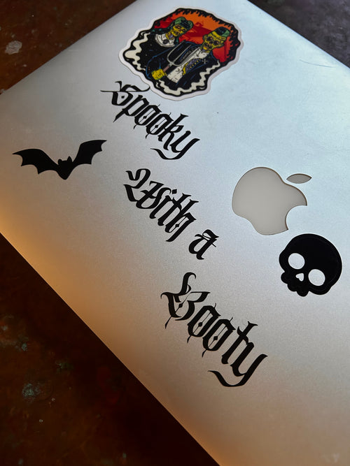 SPOOKY WITH A BOOTY Car Decal