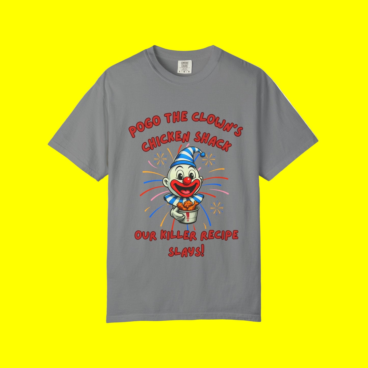 Pogo the Clown Fried Chicken Shirt - John Wayne Gacy Inspired Tee