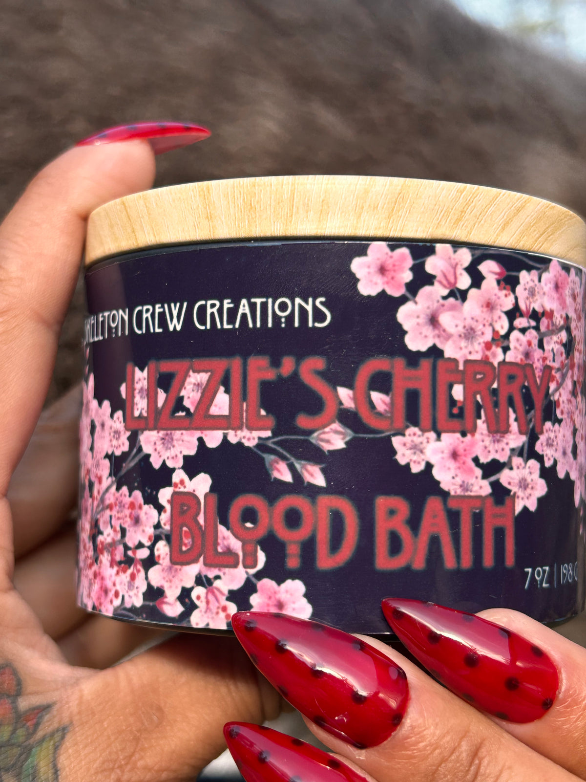 Lizzie’s Cherry Blood Bath Candle