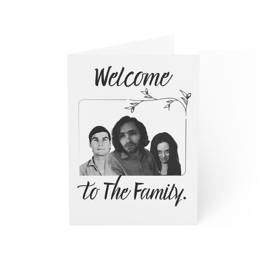 Manson Family Engagement Card