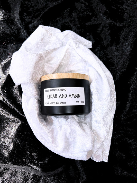Cedar and Amber Candle