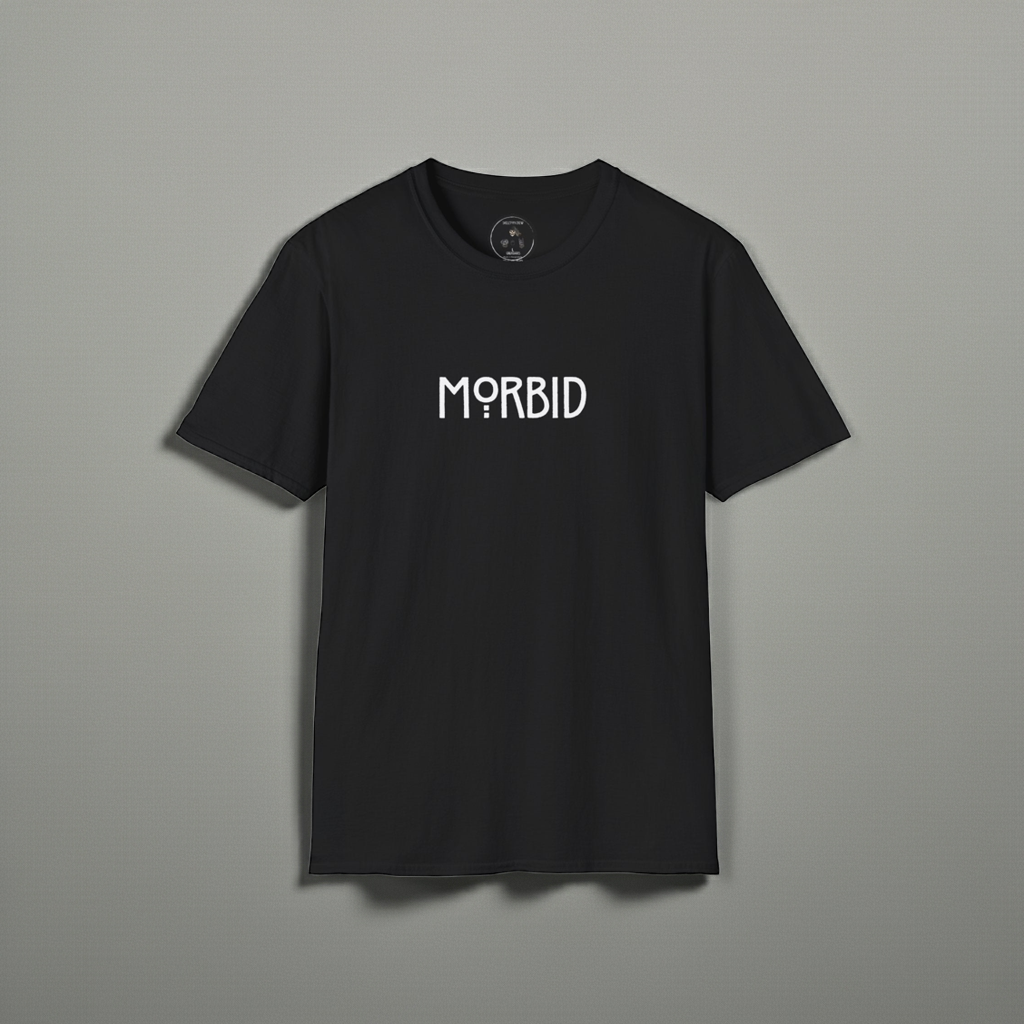 Morbid Black T-shirt - Gothic Graphic Tee for Dark Souls