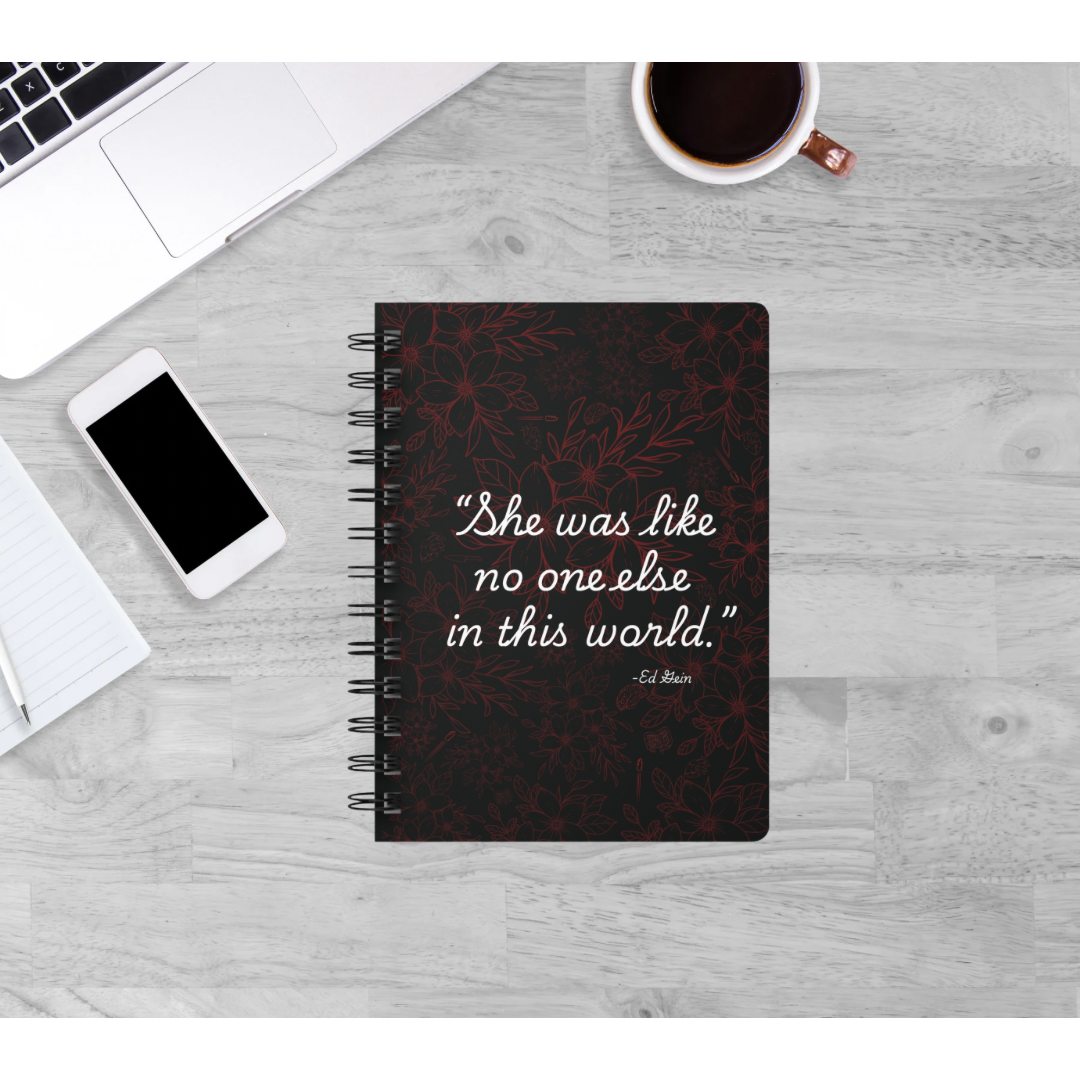 Ed Gein Quote Spiral Bound Journal