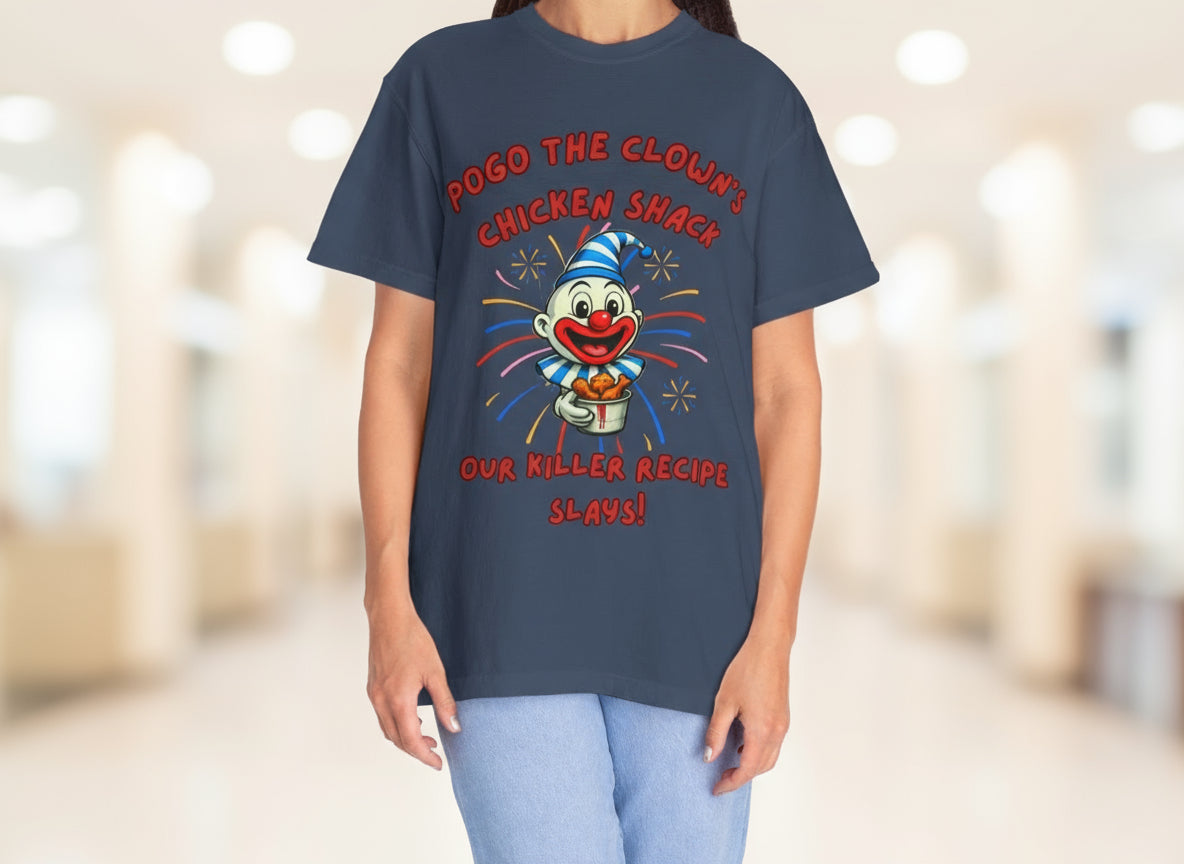 Pogo the Clown Fried Chicken Shirt - John Wayne Gacy Inspired Tee