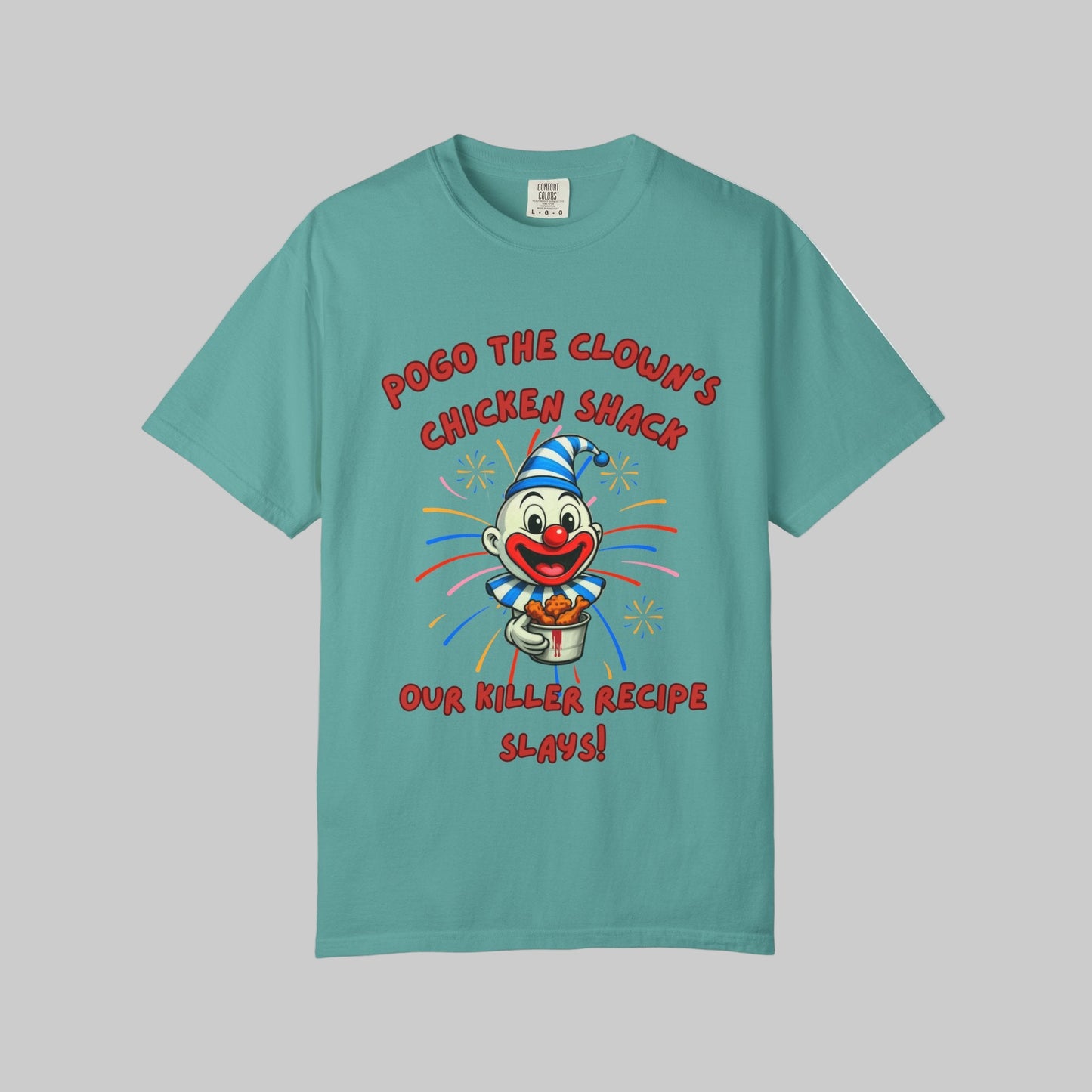 Pogo the Clown Fried Chicken Shirt - John Wayne Gacy Inspired Tee