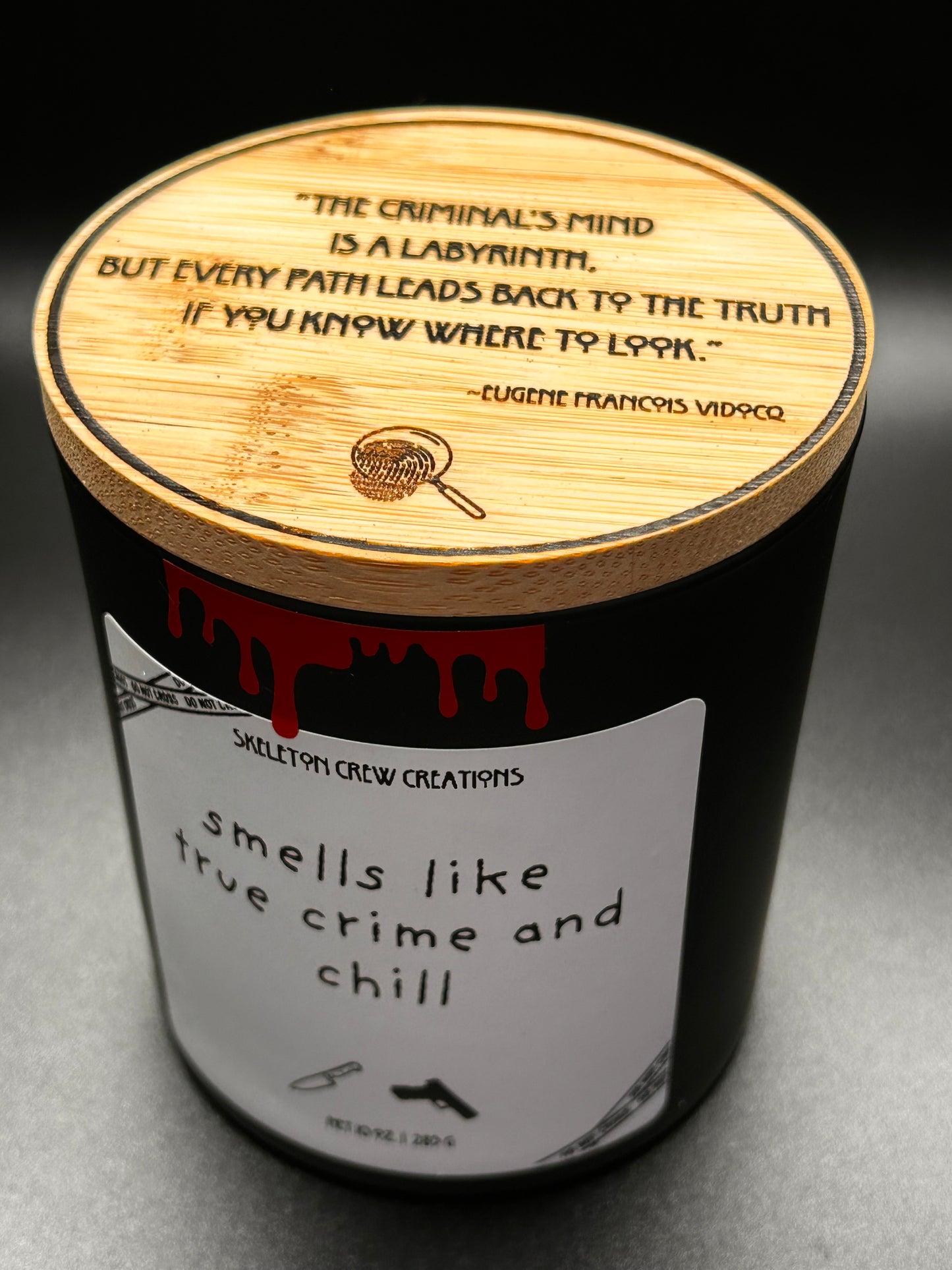 "Smells Like True Crime and Chill" Candle