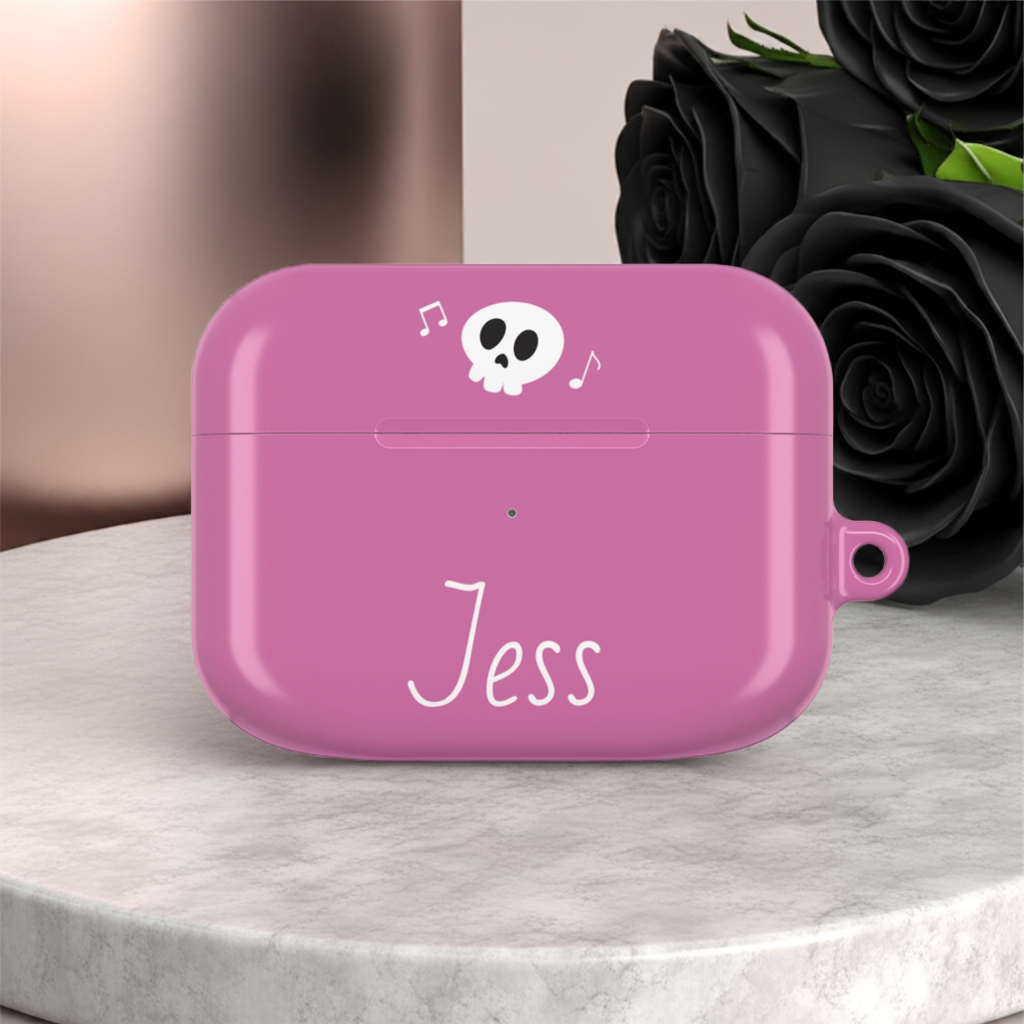 Pink Personalized AirPods Case