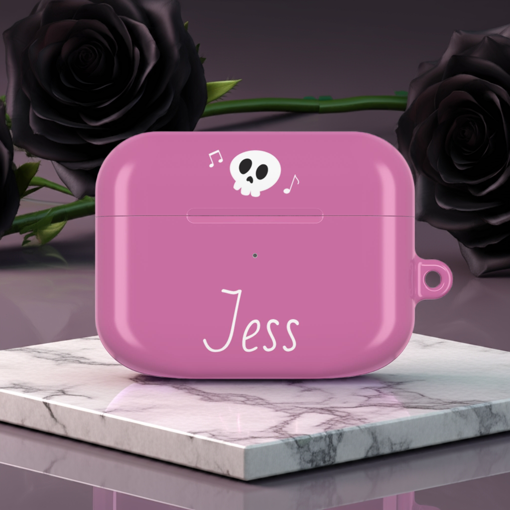 Pink Personalized AirPods Case