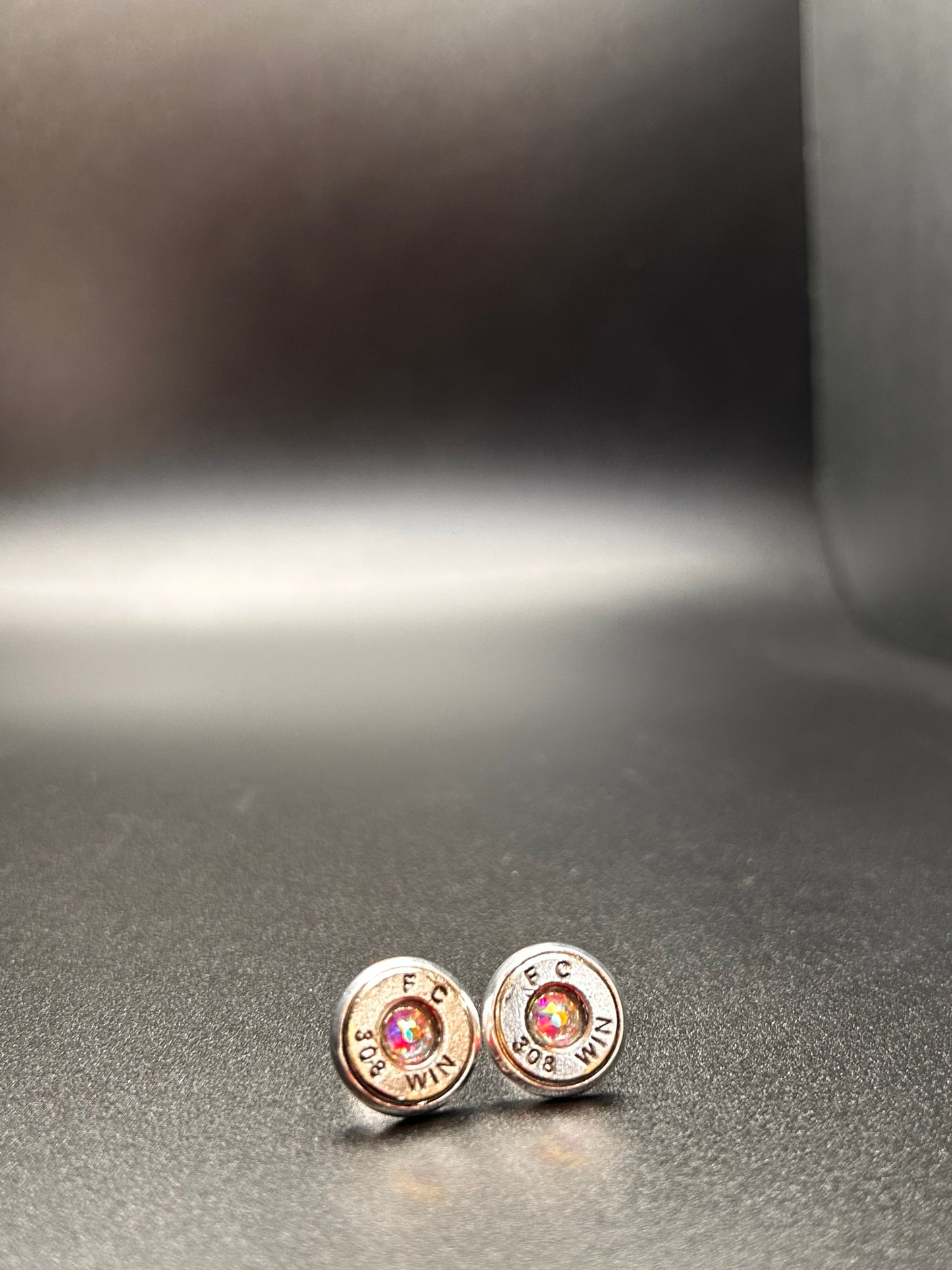 Upcycled Lightweight Winchester 308 Bullet Casing Earrings