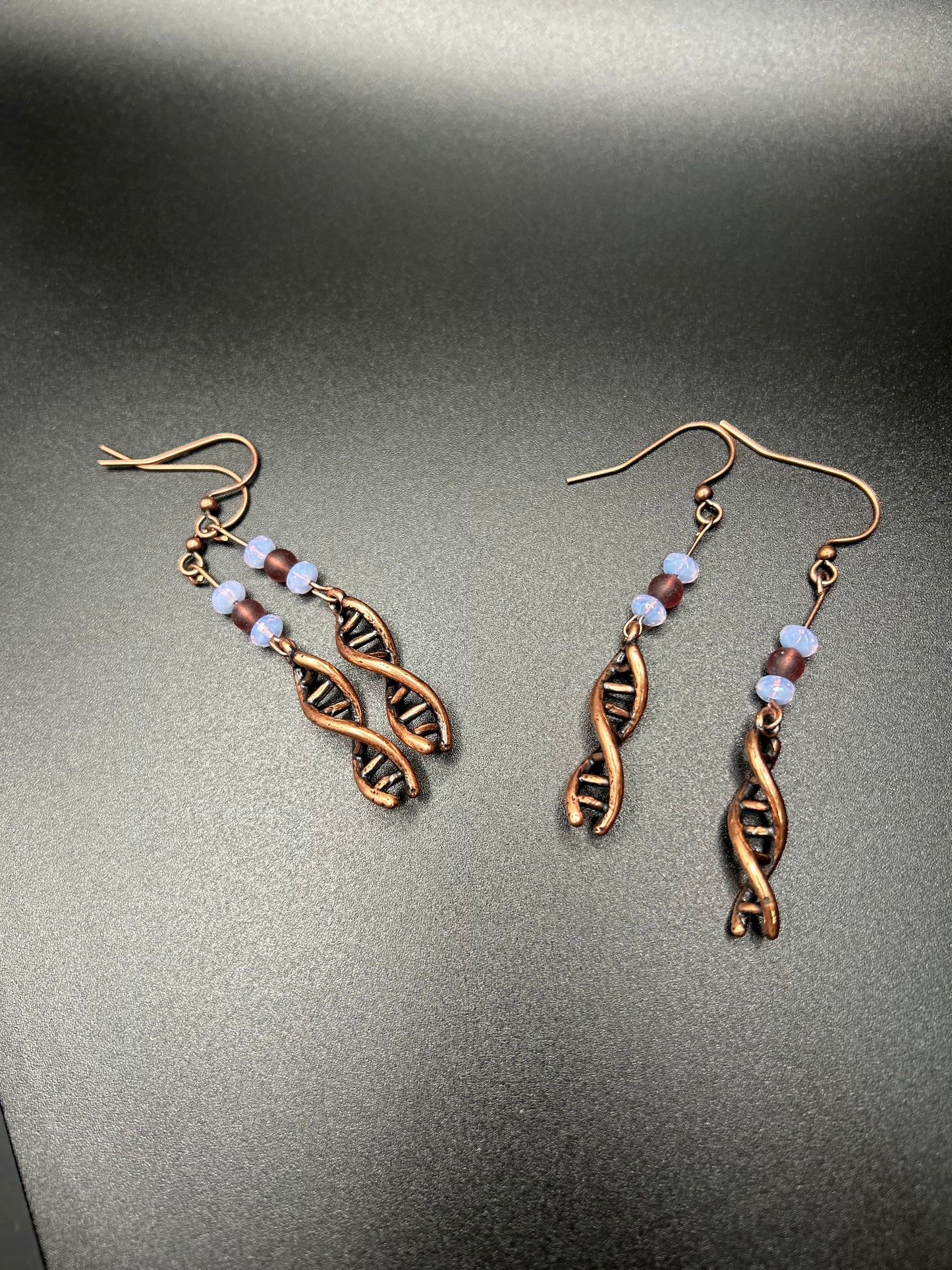 DNA Double Helix Charm Earrings
