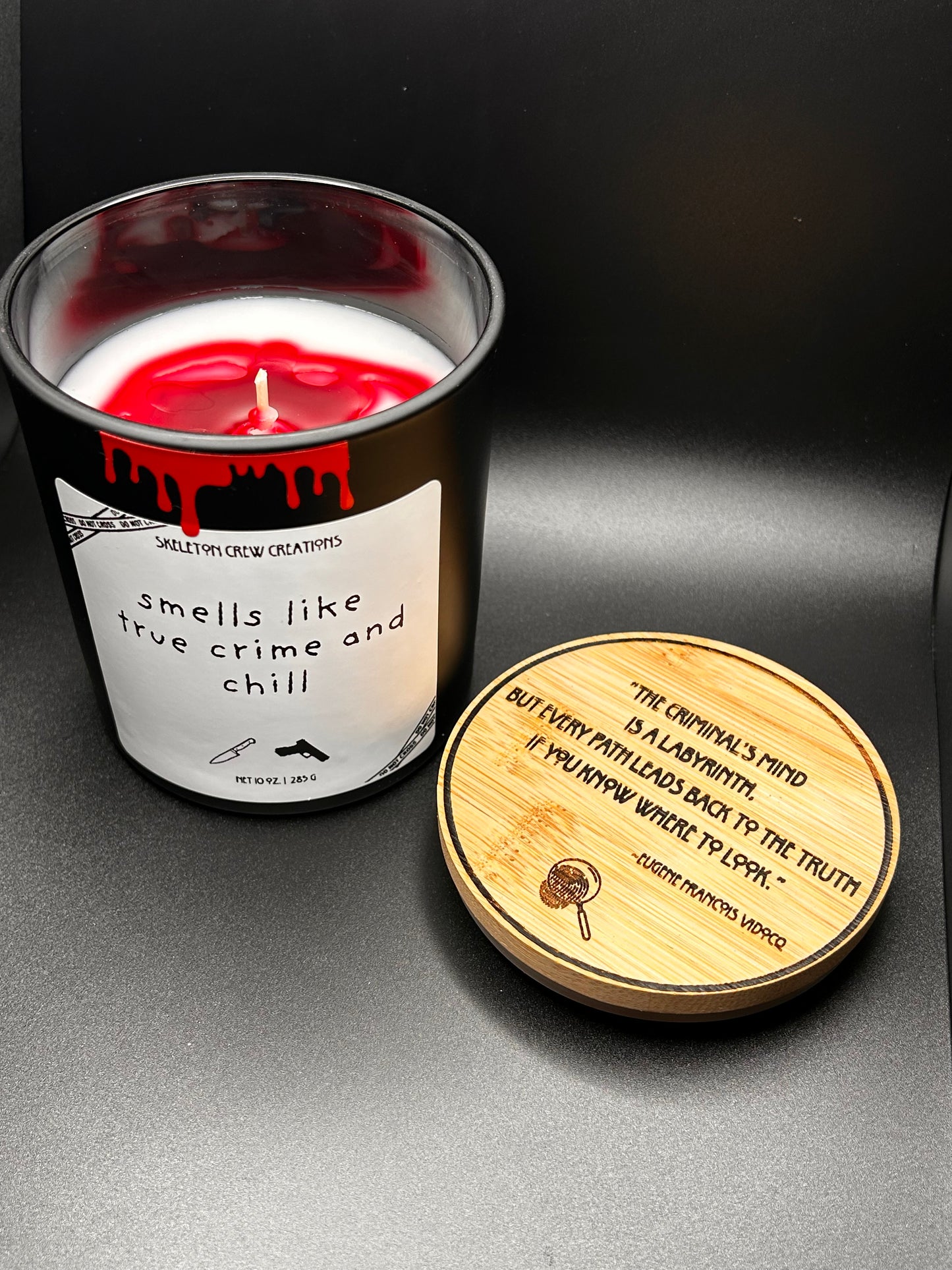 "Smells Like True Crime and Chill" Candle