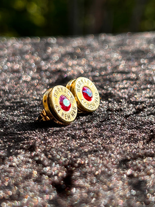 .44 Caliber Upcycled Bullet Casing Earrings