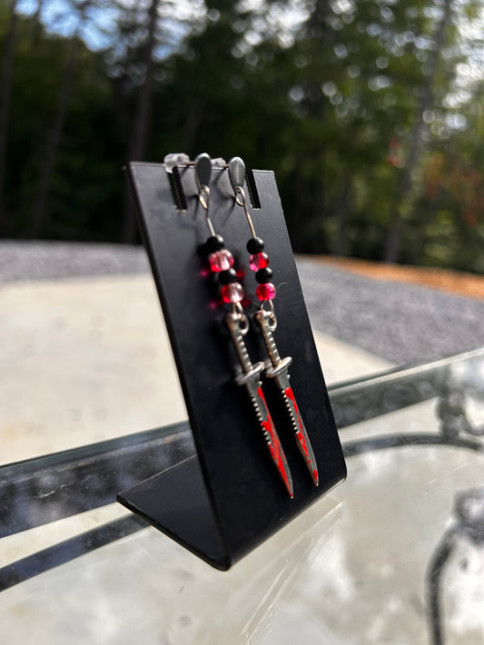 Bloody Knife Earrings