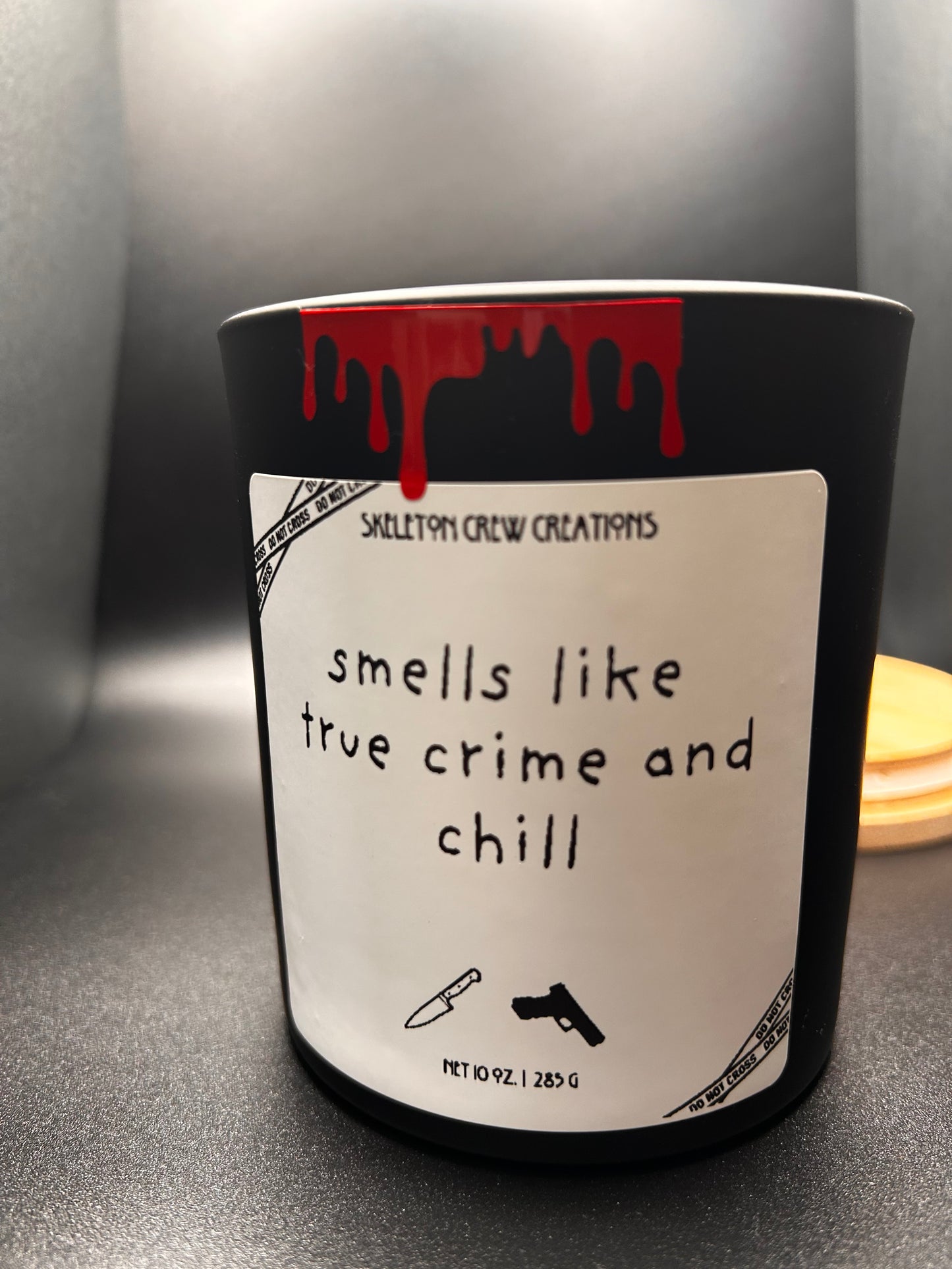 "Smells Like True Crime and Chill" Candle