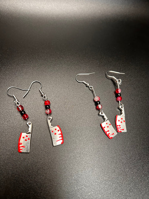 Bloody Cleaver Earrings