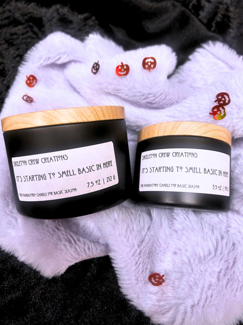 “It’s Starting to Smell Basic in Here” Pumpkin Vanilla Candle