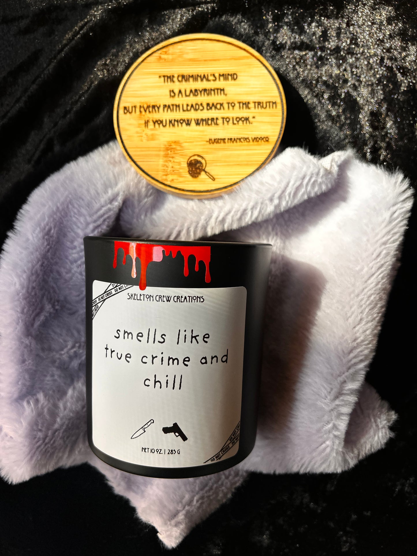 "Smells Like True Crime and Chill" Candle