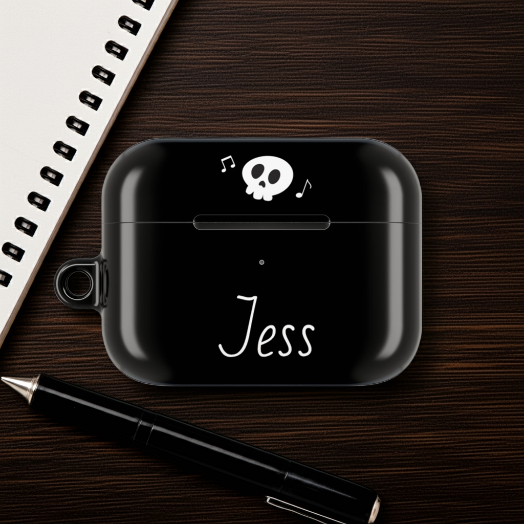 Personalized Skull AirPod Case