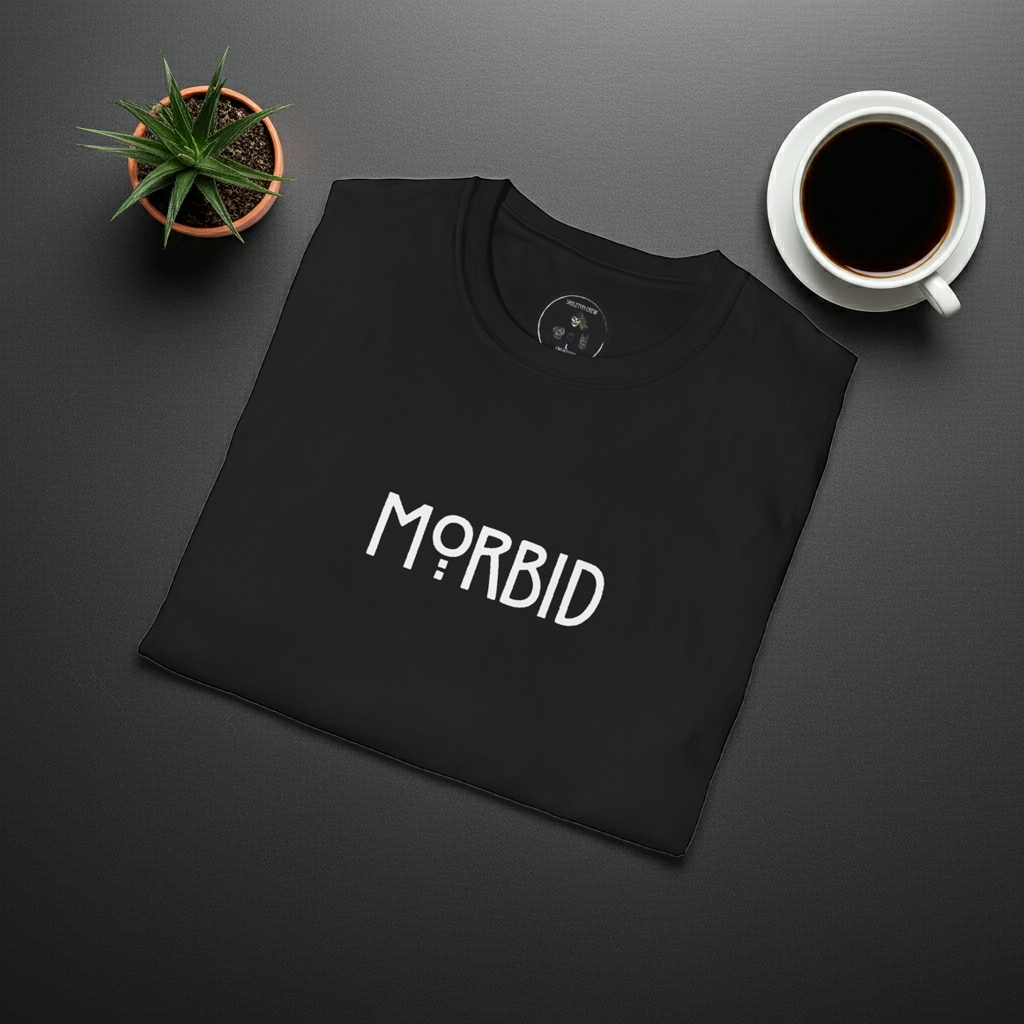Morbid Black T-shirt - Gothic Graphic Tee for Dark Souls