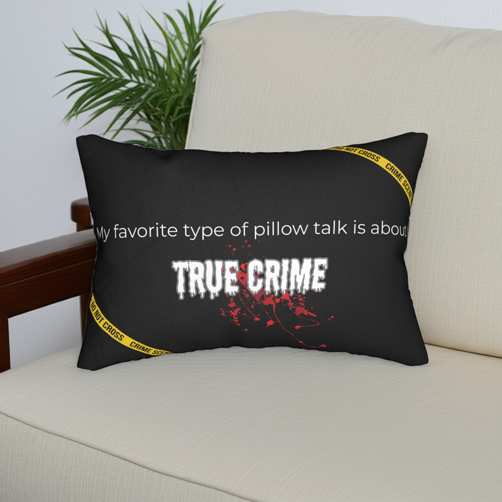 My Favorite Pillow Talk is About True Crime Throw Pillow