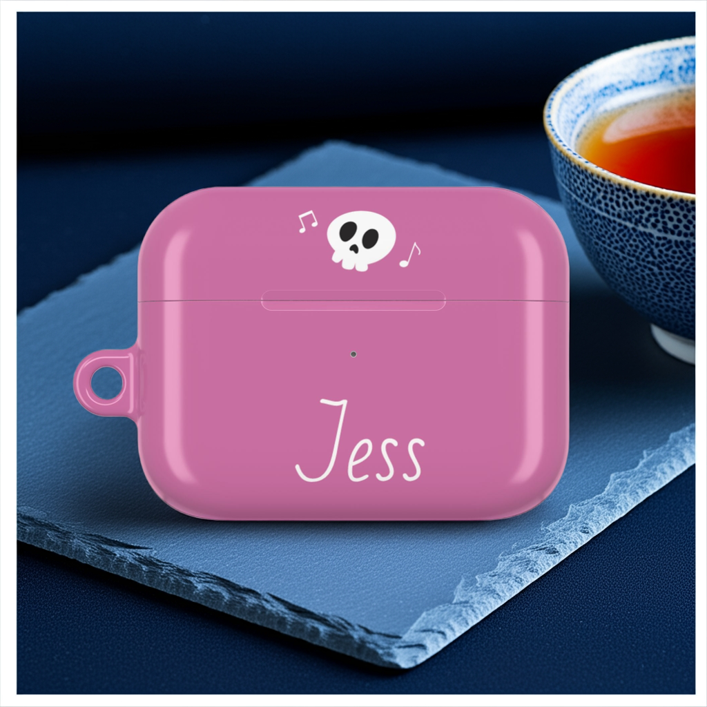 Pink Personalized AirPods Case