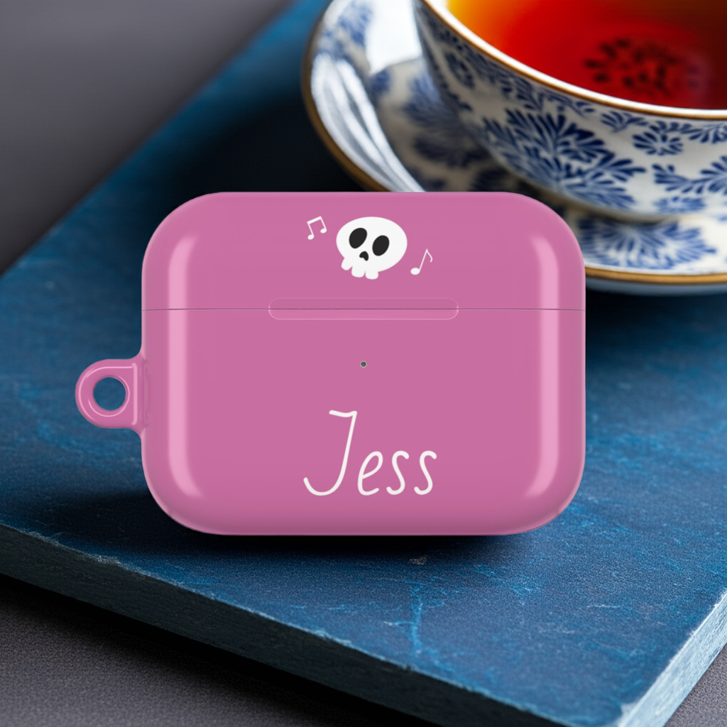 Pink Personalized AirPods Case