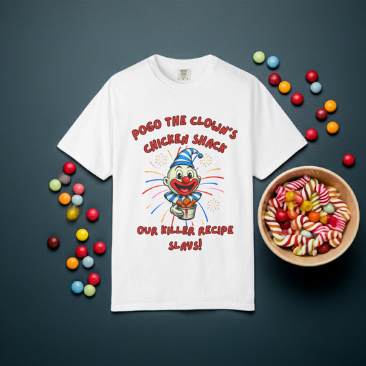 Pogo the Clown Fried Chicken Shirt - John Wayne Gacy Inspired Tee