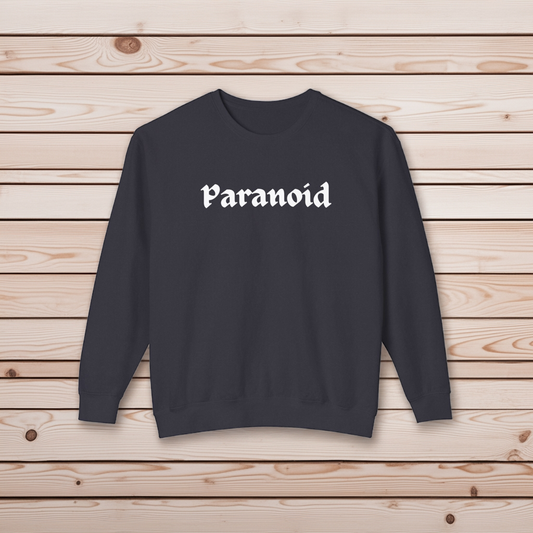 "Paranoid" Crewneck Sweater