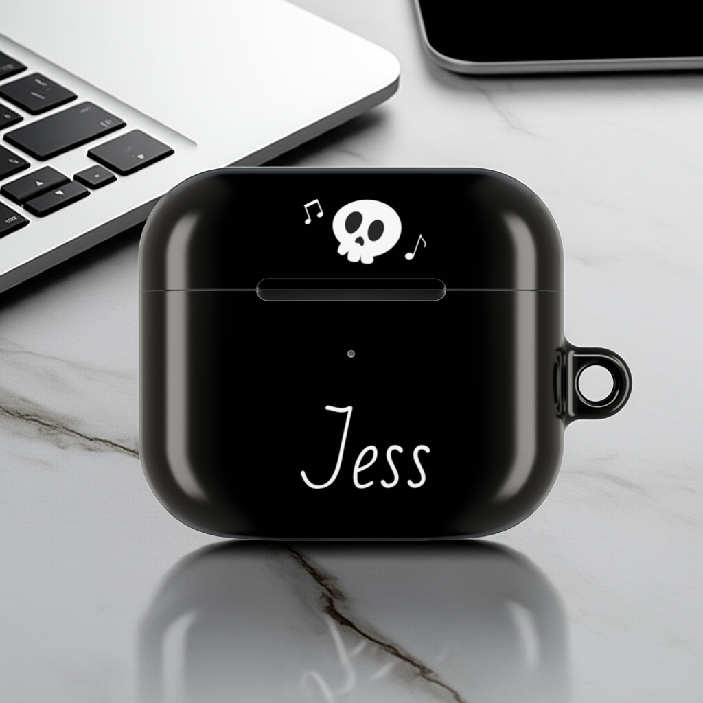 Personalized Skull AirPod Case