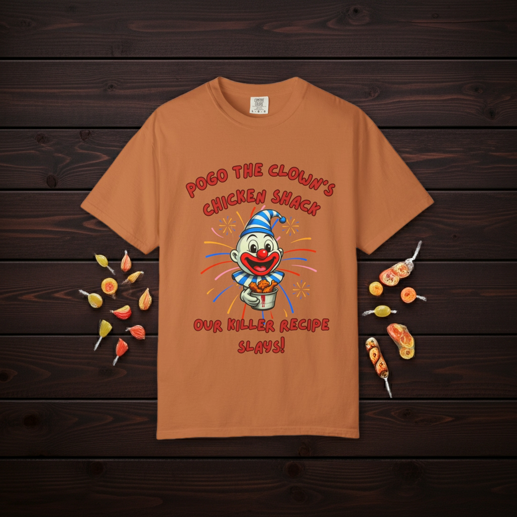 Pogo the Clown Fried Chicken Shirt - John Wayne Gacy Inspired Tee