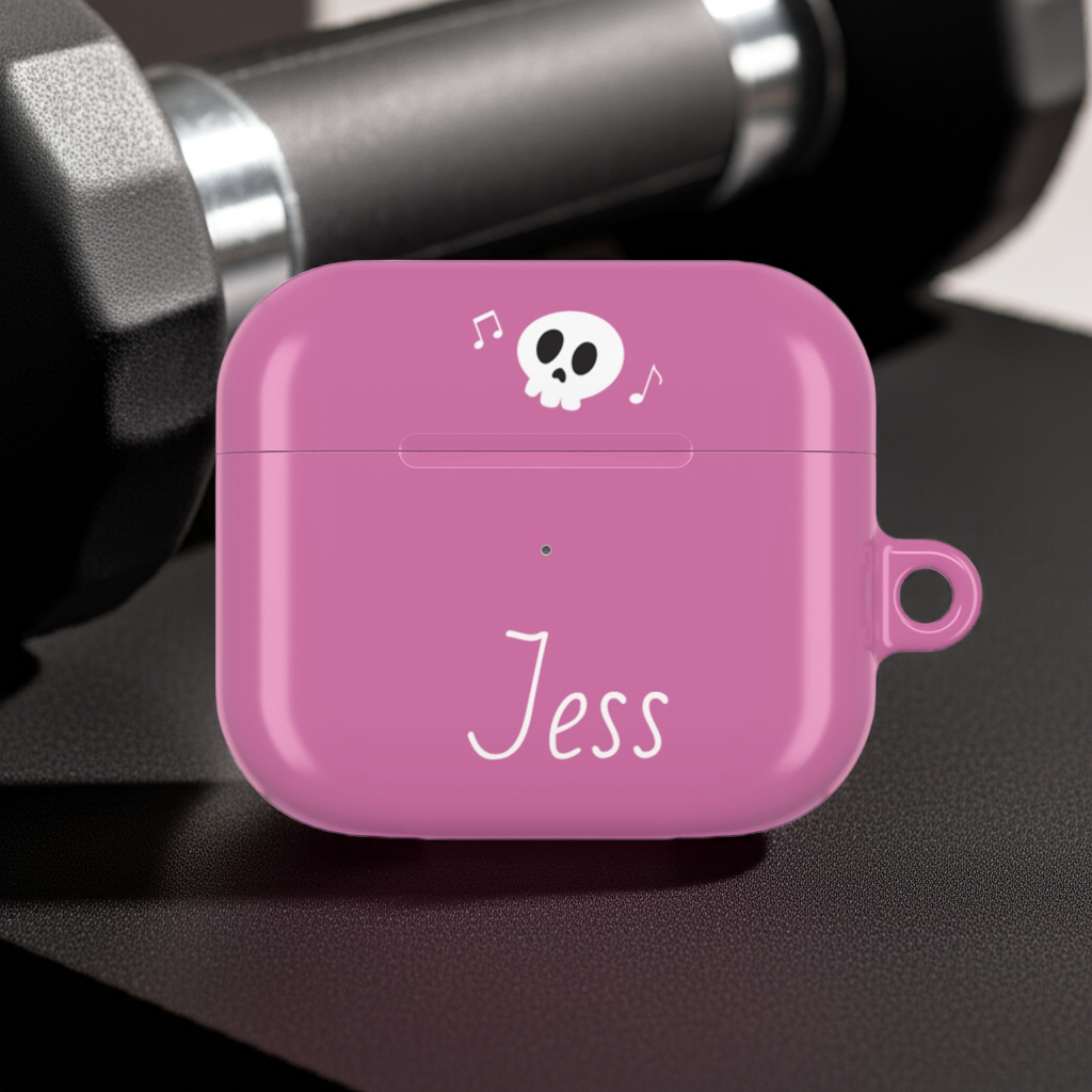 Pink Personalized AirPods Case