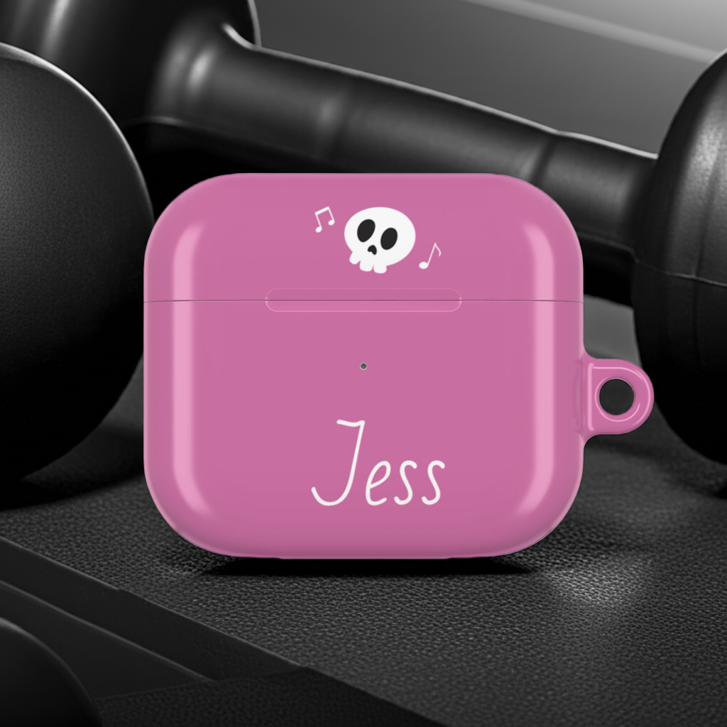 Pink Personalized AirPods Case