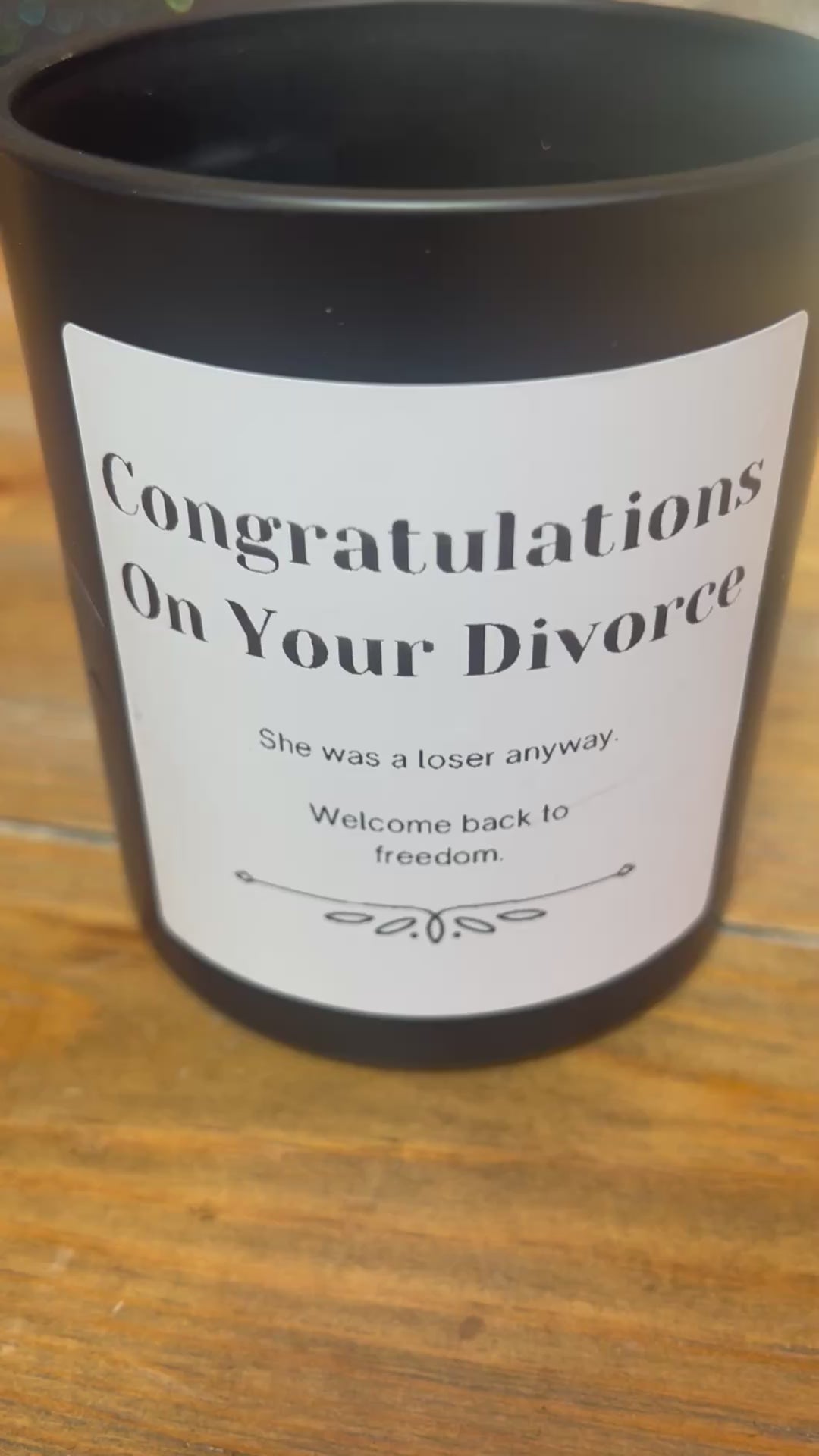 Custom candle label for gifting
