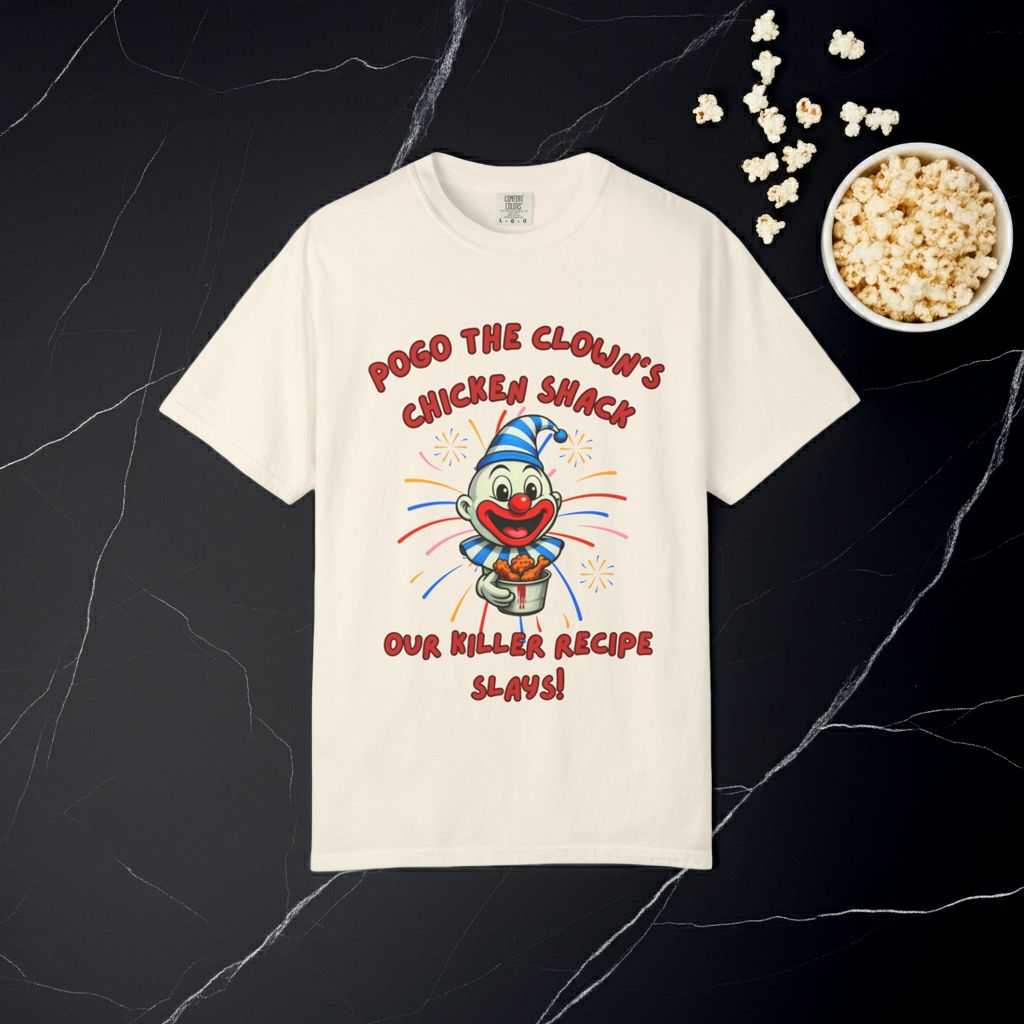 Pogo the Clown Fried Chicken Shirt - John Wayne Gacy Inspired Tee