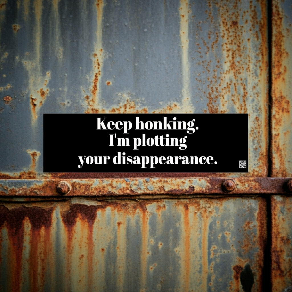 "Keep Honking" - Bumper Sticker